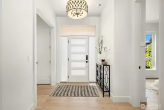 The interior entrance to this Beautiful home.