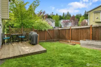 Deck for BBQing & Raised Beds for Gardening!