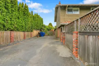 Spacious private driveway fits three cars or two plus your boat or trailer or RV with ease.