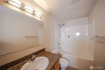 Bathroom with bath/shower combo