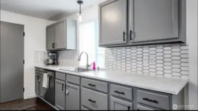 Lots of Counter Space and Tiled Backsplash