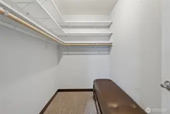 Primary closet
