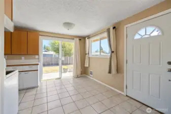 Dining area off the kitchen