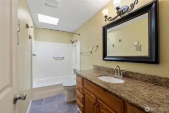 Nicely updated bathroom
