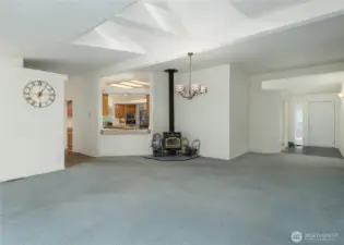 spacious living room