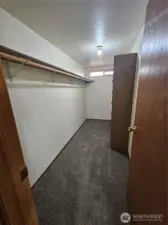 Primary walk in closet