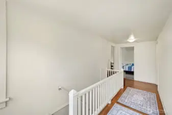 upstairs