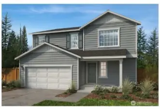 Artist Rending 2565 Plan A-Elevation, Color Scheme C