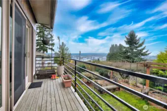 Southeast view from deck off sunroom