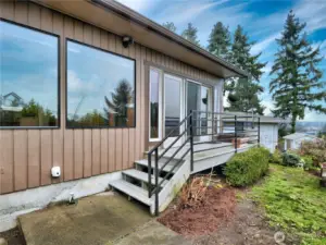 South facing deck off sunroom