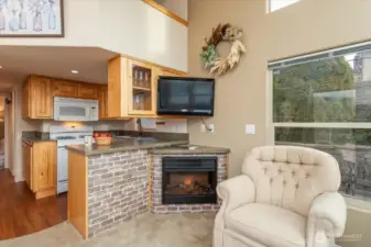 Cozy fireplace to enjoy