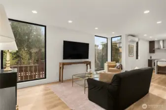 Natural light pours throughout the home