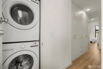 Laundry room on the upper level