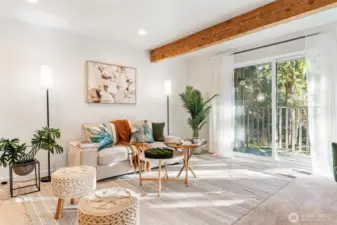 Bright and airy living room