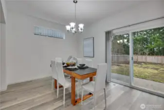 Dining on main level.