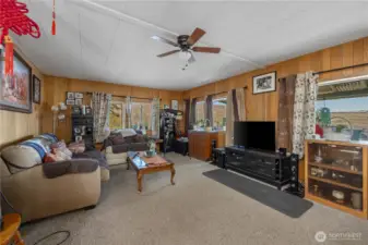 Main level family room, with furnishings.