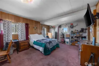 Primary bedroom on main level.