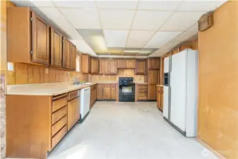 Kitchen on lower level.