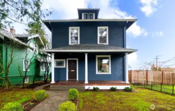 Charming curb appeal welcomes you home with timeless character and inviting presence.