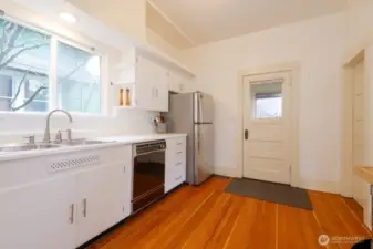 Kitchen blends classic built-in charm with thoughtful modern updates for everyday functionality.