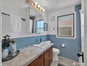 Main floor bathroom.