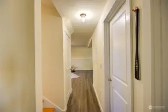 Lower level hallway towards family room