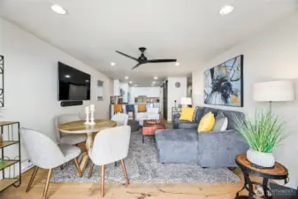 Wide-planked flooring  . . . .
