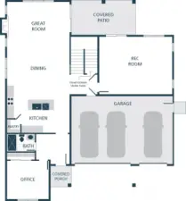 image is a rendering Photographs are for illustrative purposes only. Features, finishes, interior/exterior colors, landscaping and floorplan shown may vary from actual homes built.