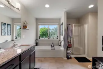 ensuite bathroom and...