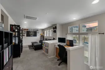 Loft space for office, gaming, you name it!