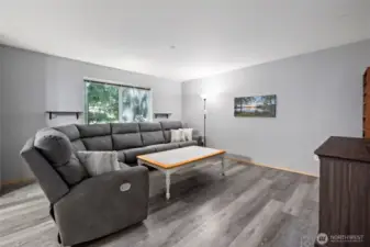 The living room is huge!