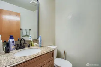 Downstairs half bath