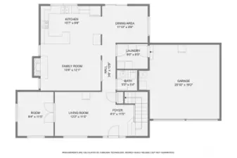 Downstairs floor plan