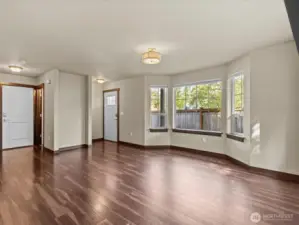 Great room showing entry & garage entry