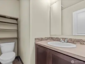 Powder room on main floor