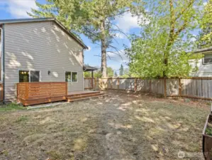 Huge back yard
