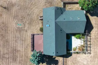 This shows where the septic tank is located.
