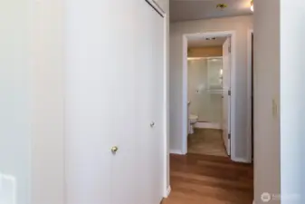 Hall to bedrooms and a 3/4 bath