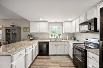 Granite countertops.
