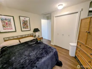 Another view of the second bedroom.  3/4 bath is around the corner in the hallway.