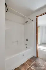Primary bath with tub