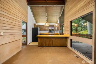 View from bedroom to dining & Kitchen