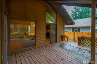 Covered back deck