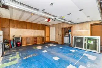 Two car garage