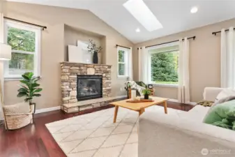 An inviting space looking out to your private yard.