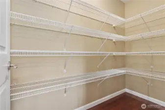 Your walk-in pantry ready to store all your bulk items and small appliances - freeing up your counterspace and cabinets in the kitchen