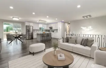 Living Room - Virtually Staged