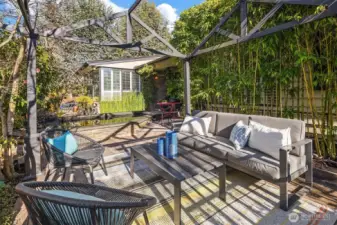 Can you imagine stepping out to this space for your morning coffee and/or your afternoon sip of wine?