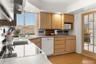 Kitchen ~ Lake views