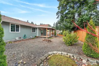 Huge yard w/ firepit make this home an entertainer’s dream